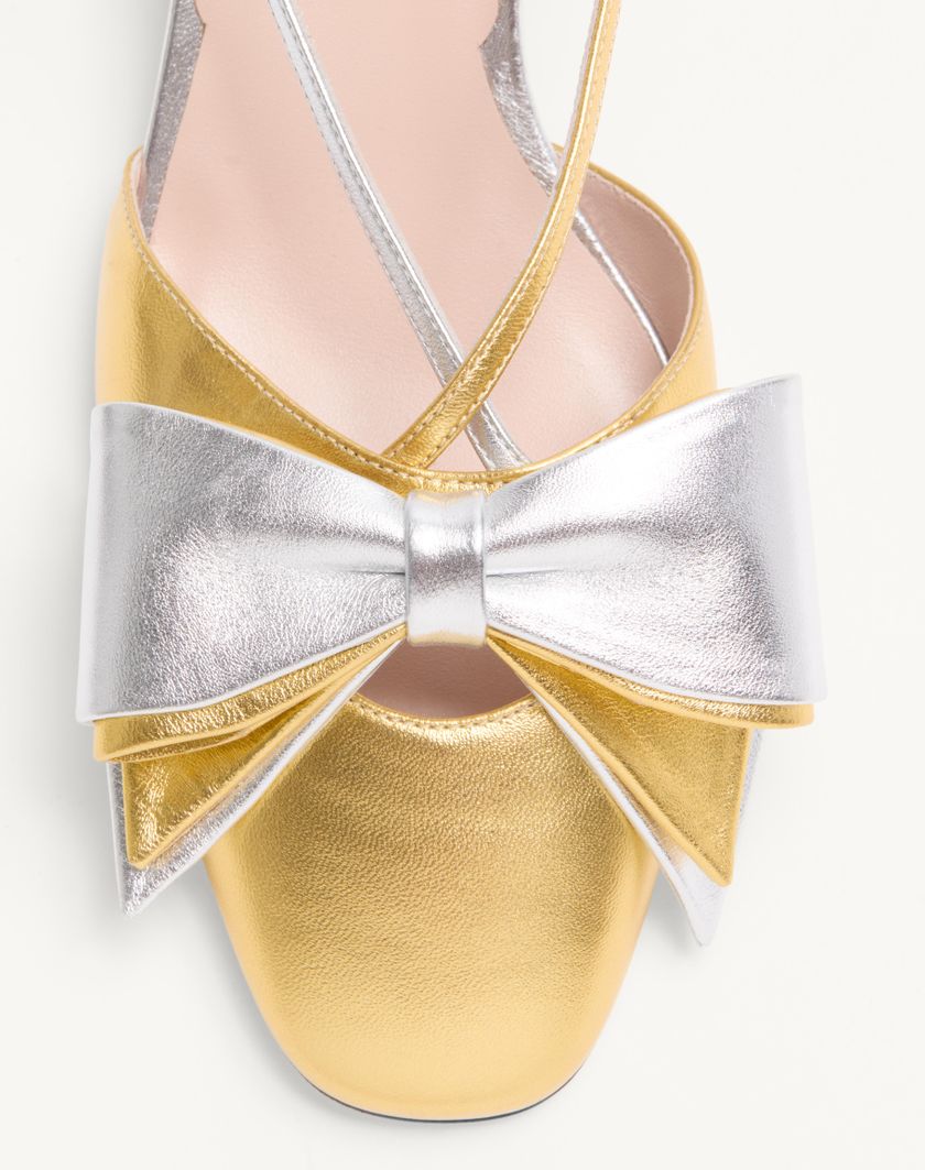 BOWOW SLINGBACK PUMPS IN LAMINATED NAPPA 45MM - Image 3